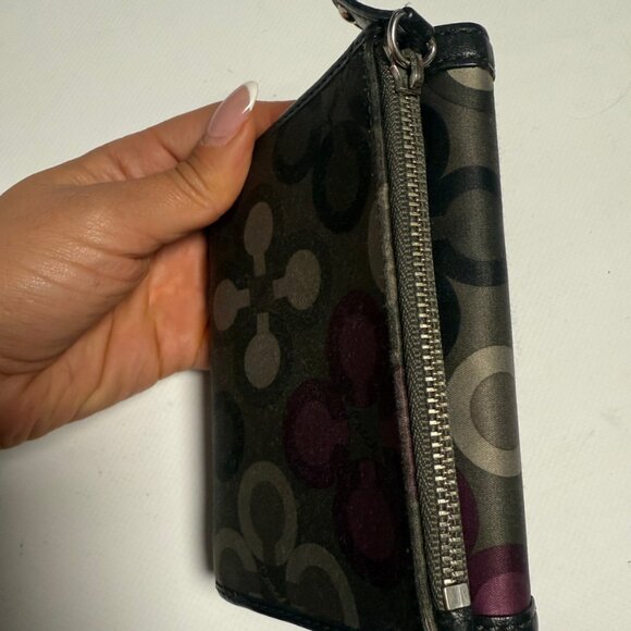 Coach Madison Clover Medium Wallet | Purple & Grey | Lightly Used - Picture 10 of 10